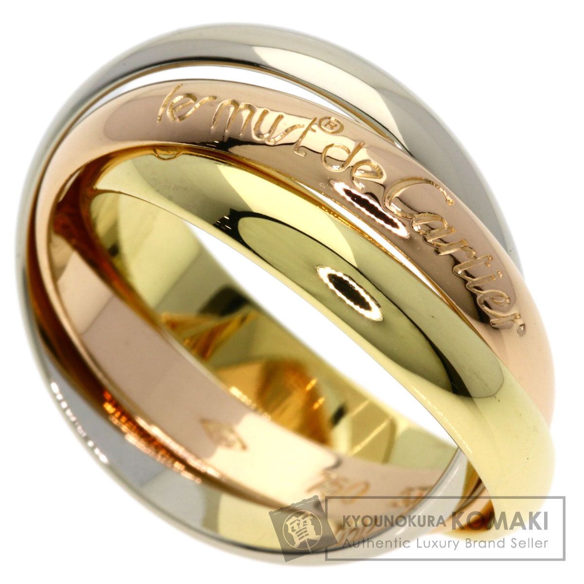 CARTIER カルティエ トリニティ #53 リング・指輪 K18YG K18PG K18WG レディース [中古]