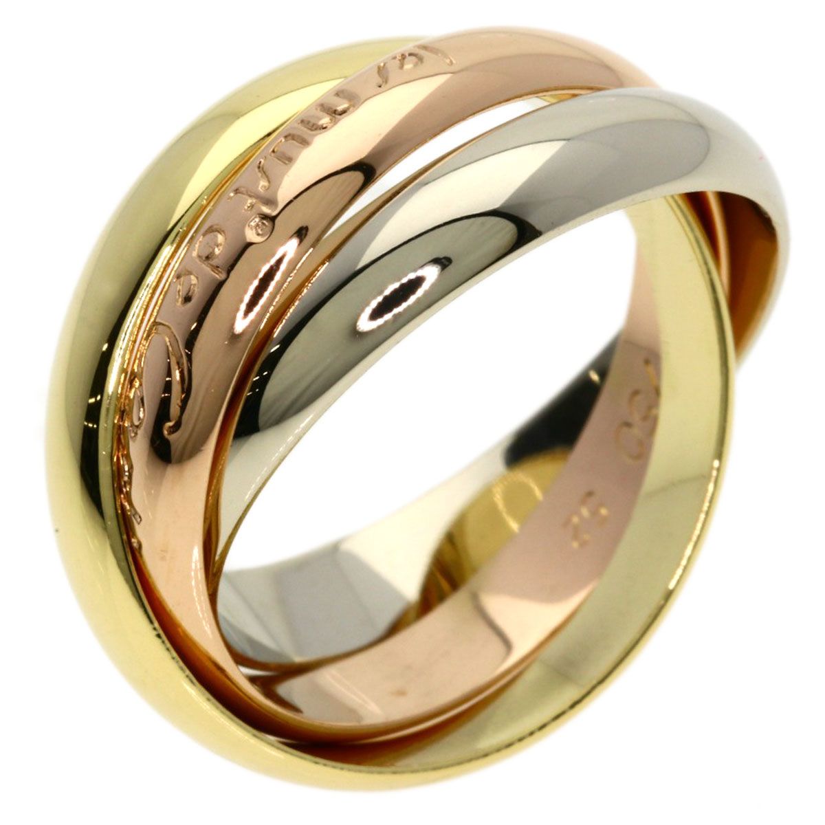 CARTIER カルティエ トリニティ #52 リング・指輪 K18YG K18PG K18WG