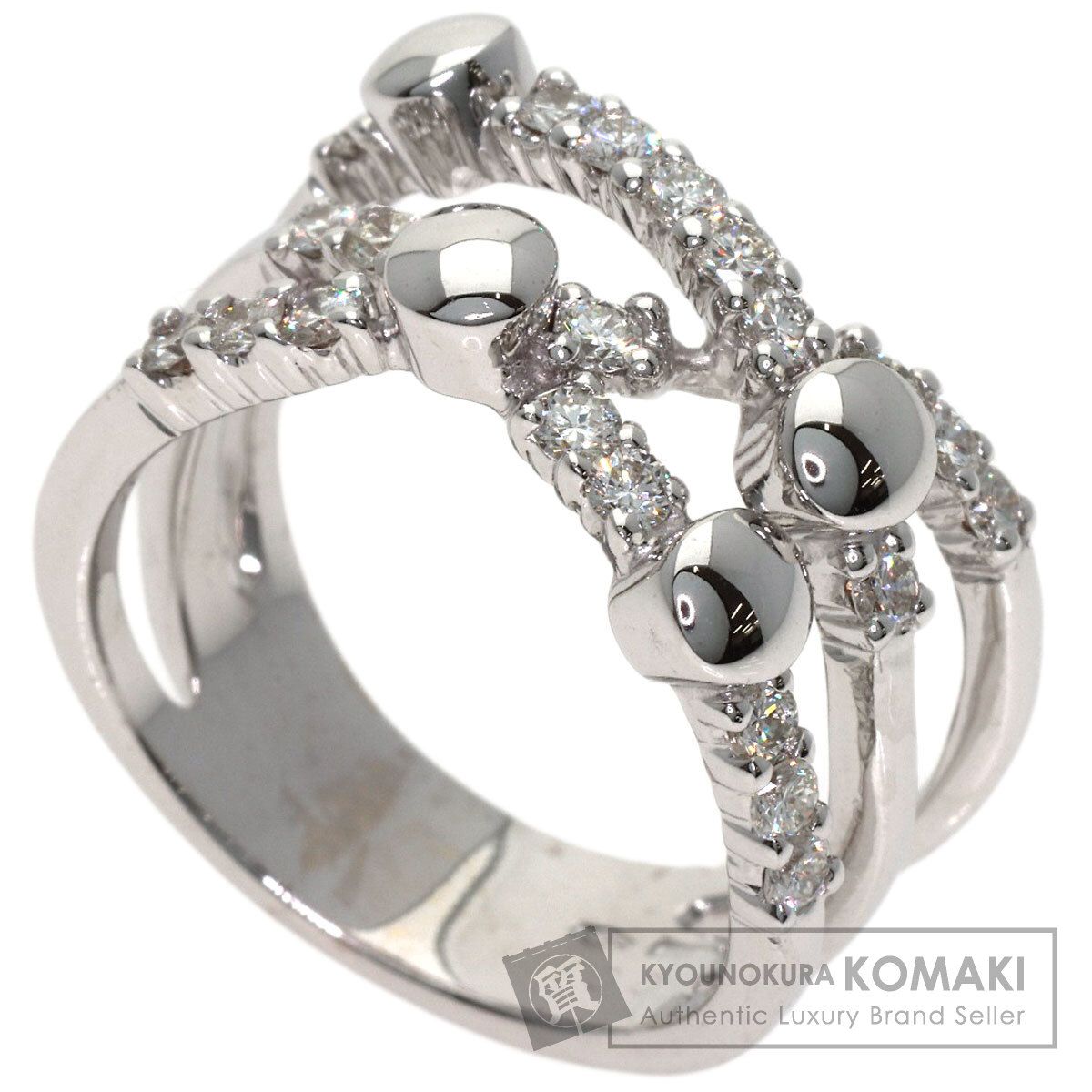 SELECT JEWELRY セレクトジュエリー ルカ カラーティ ダイヤモンド リング・指輪 K18WG レディース [中古]