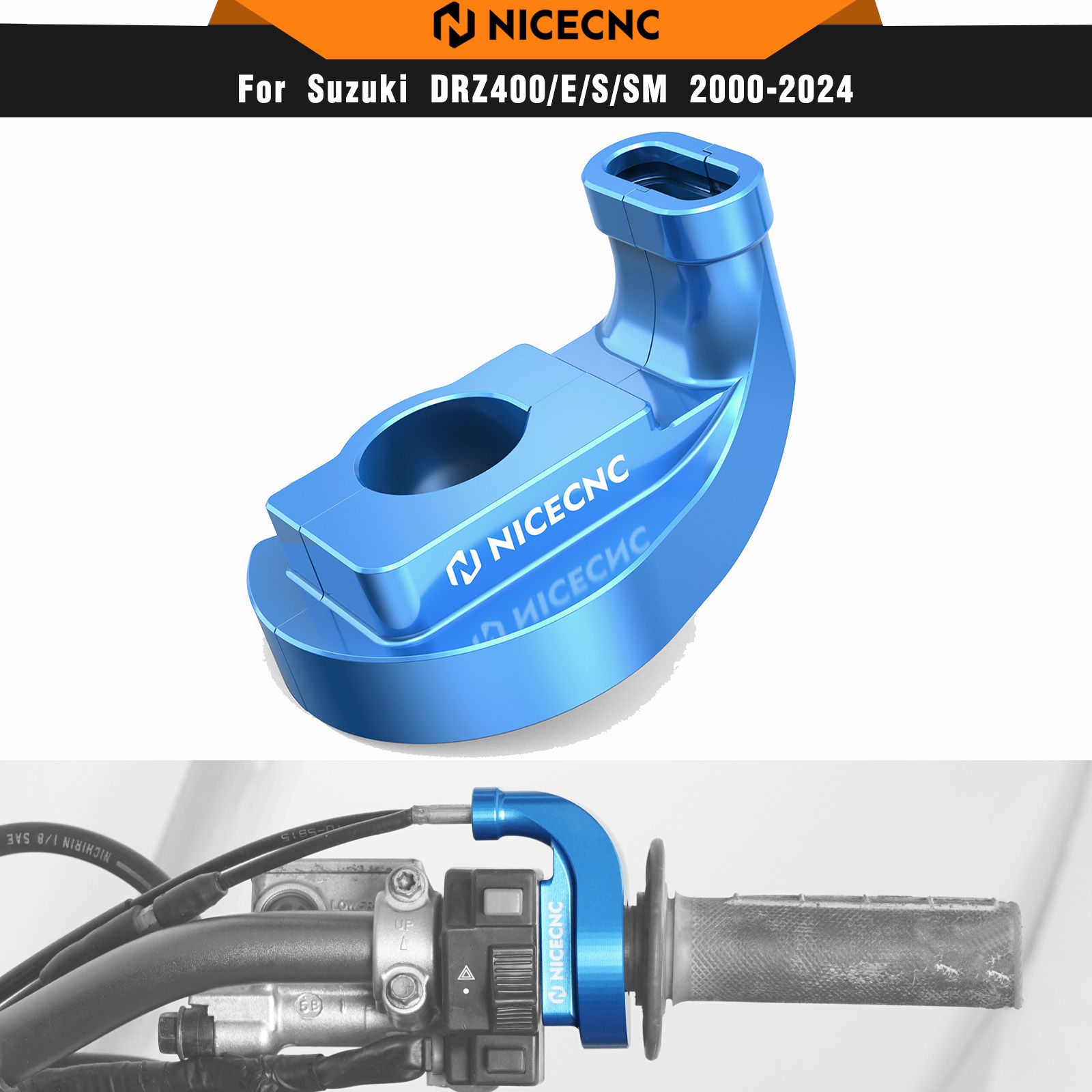 NICECNC スズキ DRZ400 E/S/SM 用 スロットルハウジングガード アルミ合金製 2000-2024 7,805円