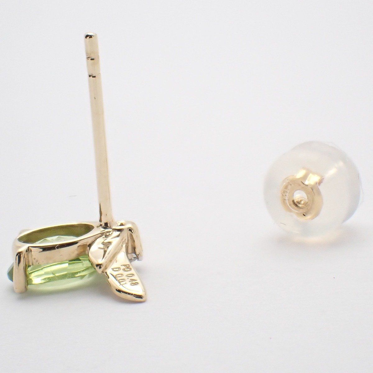 Bijou de M ビジュードM ミニミツバチ ピアス K10YG/ペリドット0.48ct