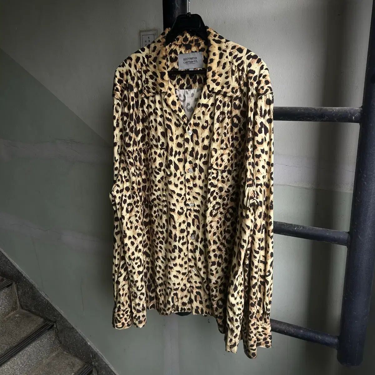 Wacko Maria x Carhartt WIP ヒョウ柄 レオパード レーヨン シャツ