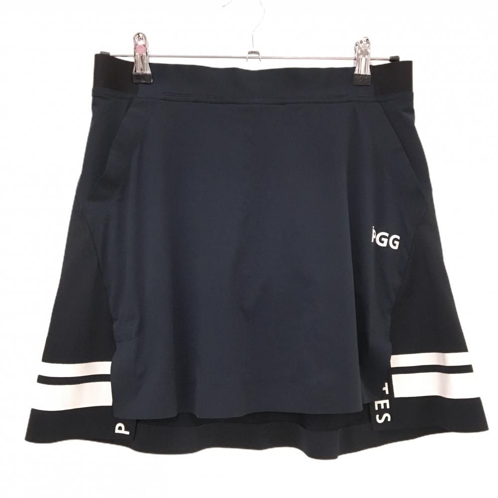 【美品】PGGパーリーゲイツ スカート ダークネイビー 内側インナーパンツ  レディース 0(S) ゴルフウェア PEARLY GATES 美品】PGGパーリーゲイツ スカート ダークネイビー 内側インナーパンツ