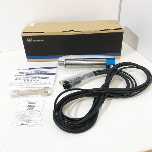 【未使用】NAKANISHIO/ナカニシ BMS-4040RA モータスピンドル 7807 アングルコードタイプ 40000rpm 本体のみ コレット別売 ●41209