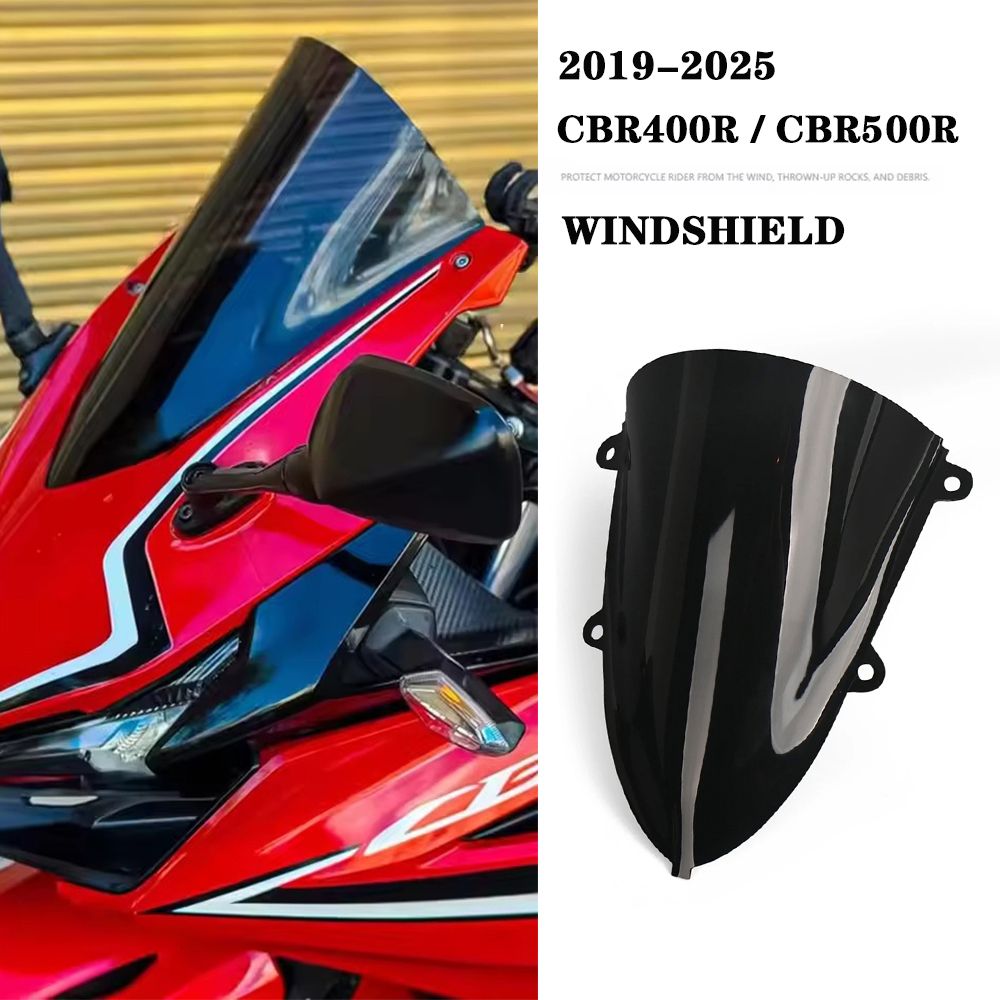 ホンダ CBR400R/500R 用 ダブルバブルフロントガラス 2019-2025
