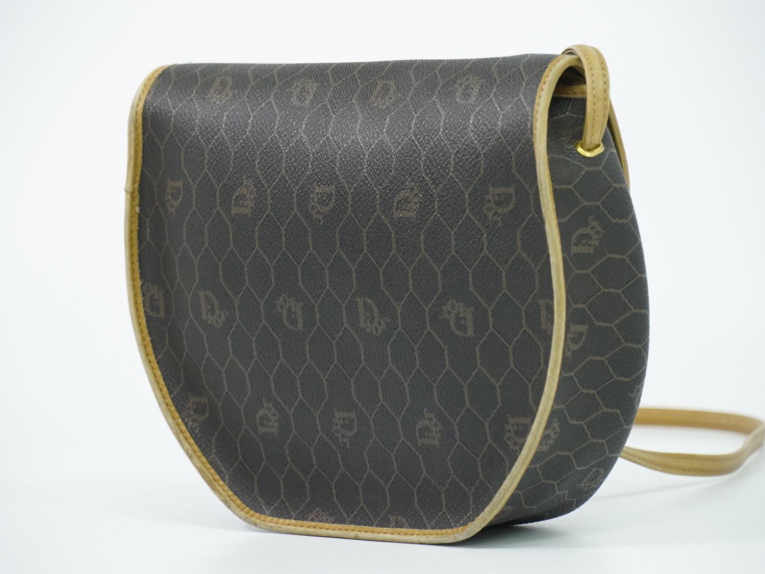 本物 クリスチャン ディオール Christian Dior ハニカム柄 ショルダー