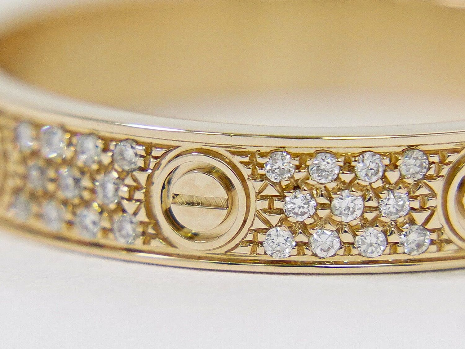 本物 カルティエ Cartier ミニラブ ダイヤモンド Au750 PG リング 指輪