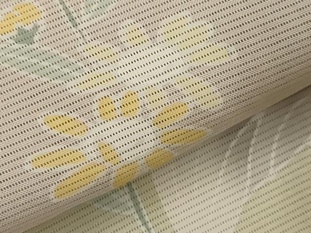 平和屋着物＊夏物 訪問着 友禅 絽 草花文 正絹 逸品 AABK8816st - メルカリ