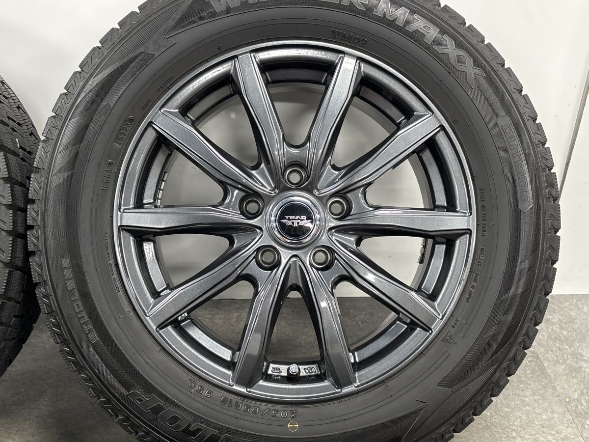 美品 バリ溝】テッド 16in 6.5J +40 PCD114.3 ダンロップ ウィンター