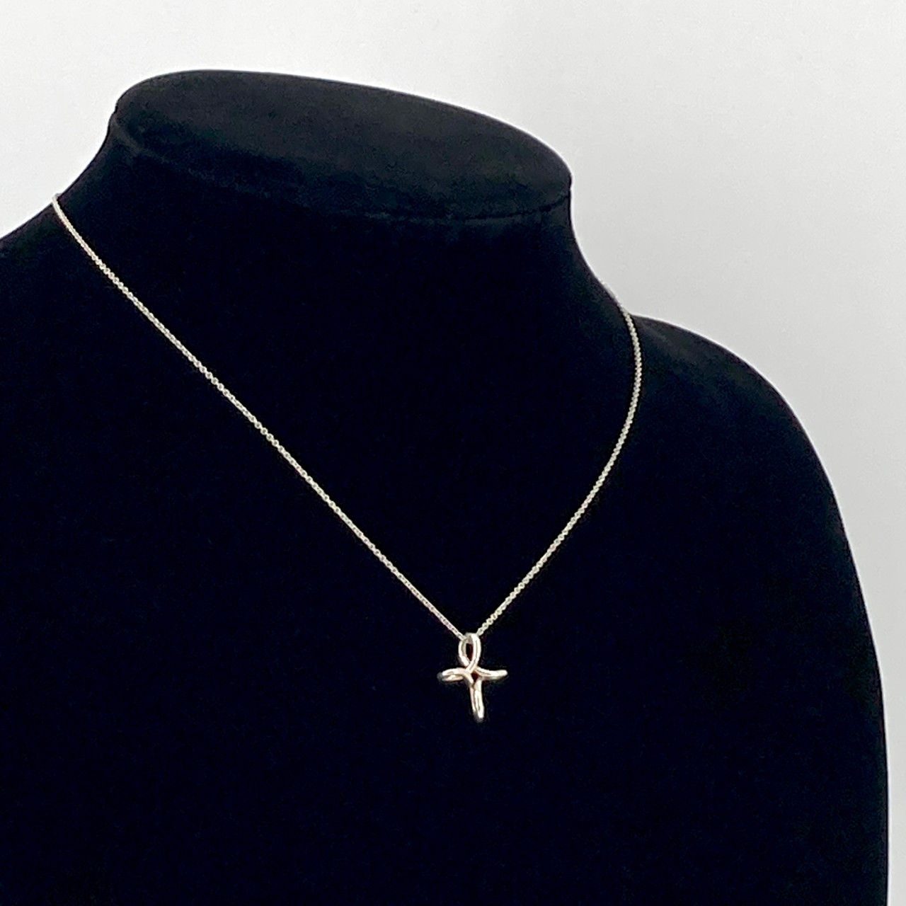極美品✨ ティファニー ネックレス クロス ボールチェーン AG925