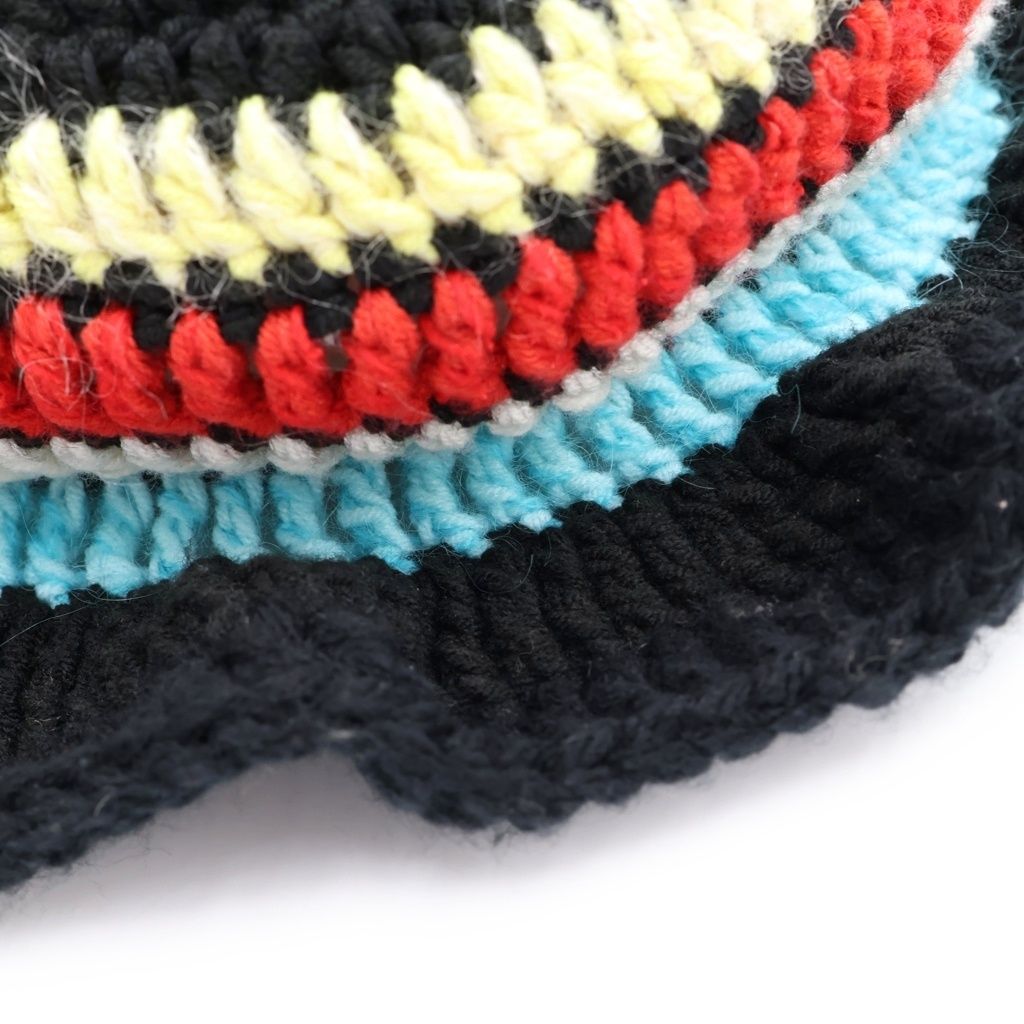 Y.A.R.N (ヤーン) KNITE HAT クロスパッチデザイン ニットバケット