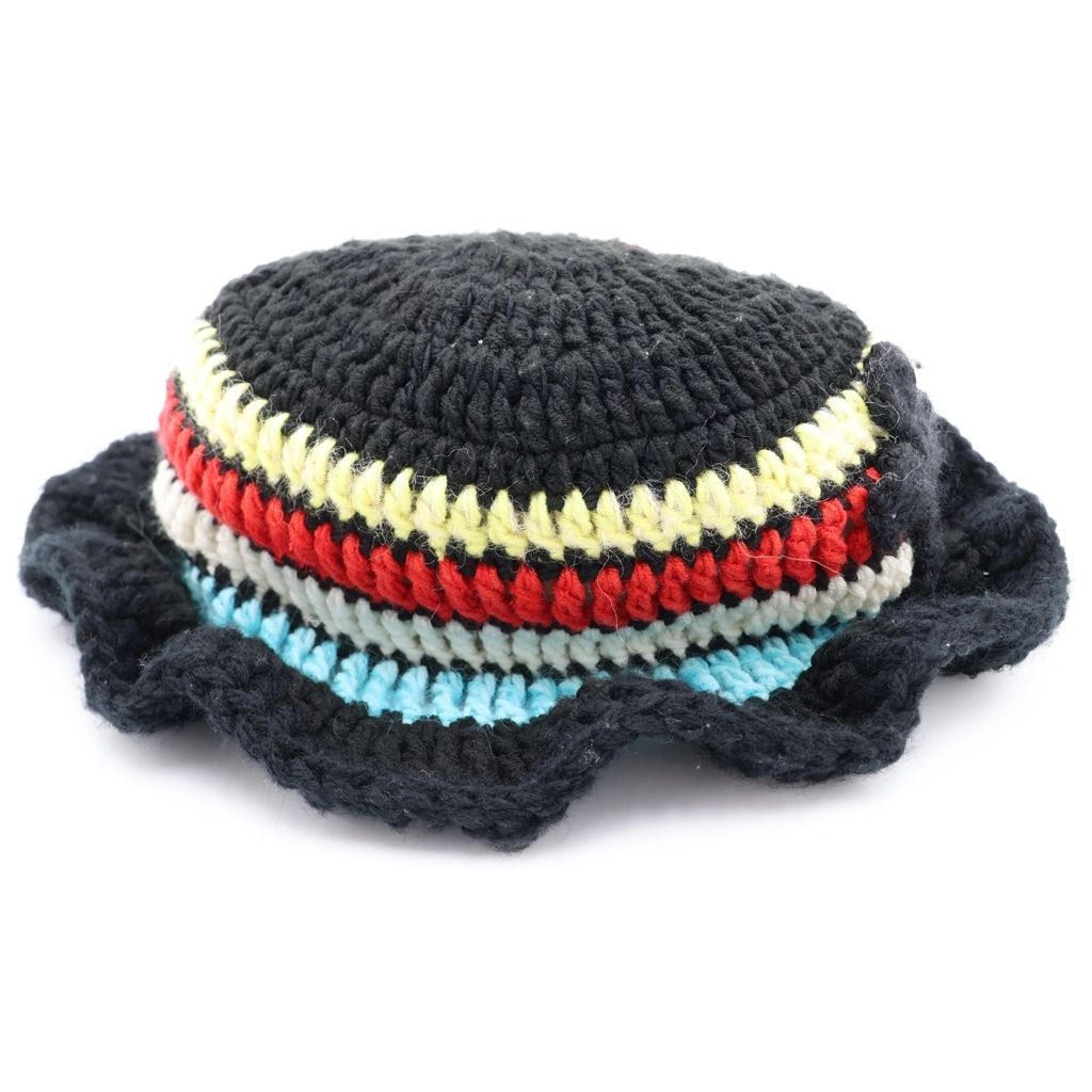 Y.A.R.N (ヤーン) KNITE HAT クロスパッチデザイン ニットバケット