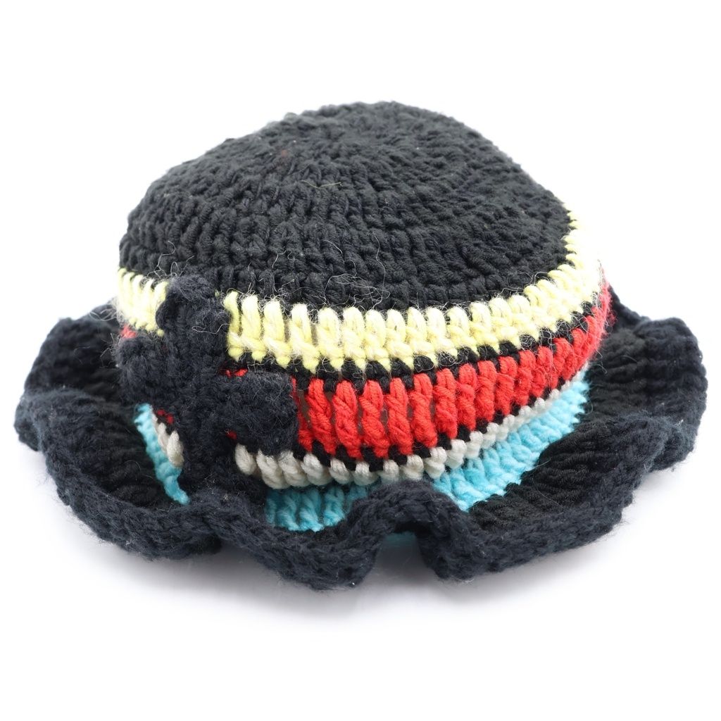 Y.A.R.N (ヤーン) KNITE HAT クロスパッチデザイン ニットバケット