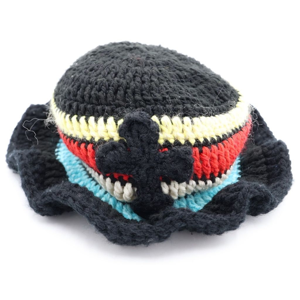 Y.A.R.N (ヤーン) KNITE HAT クロスパッチデザイン ニットバケット