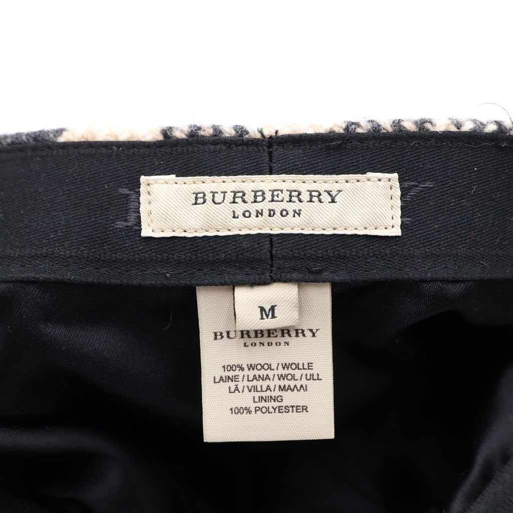 BURBERRY (バーバリー) ノバチェック総柄 ツイード ウール