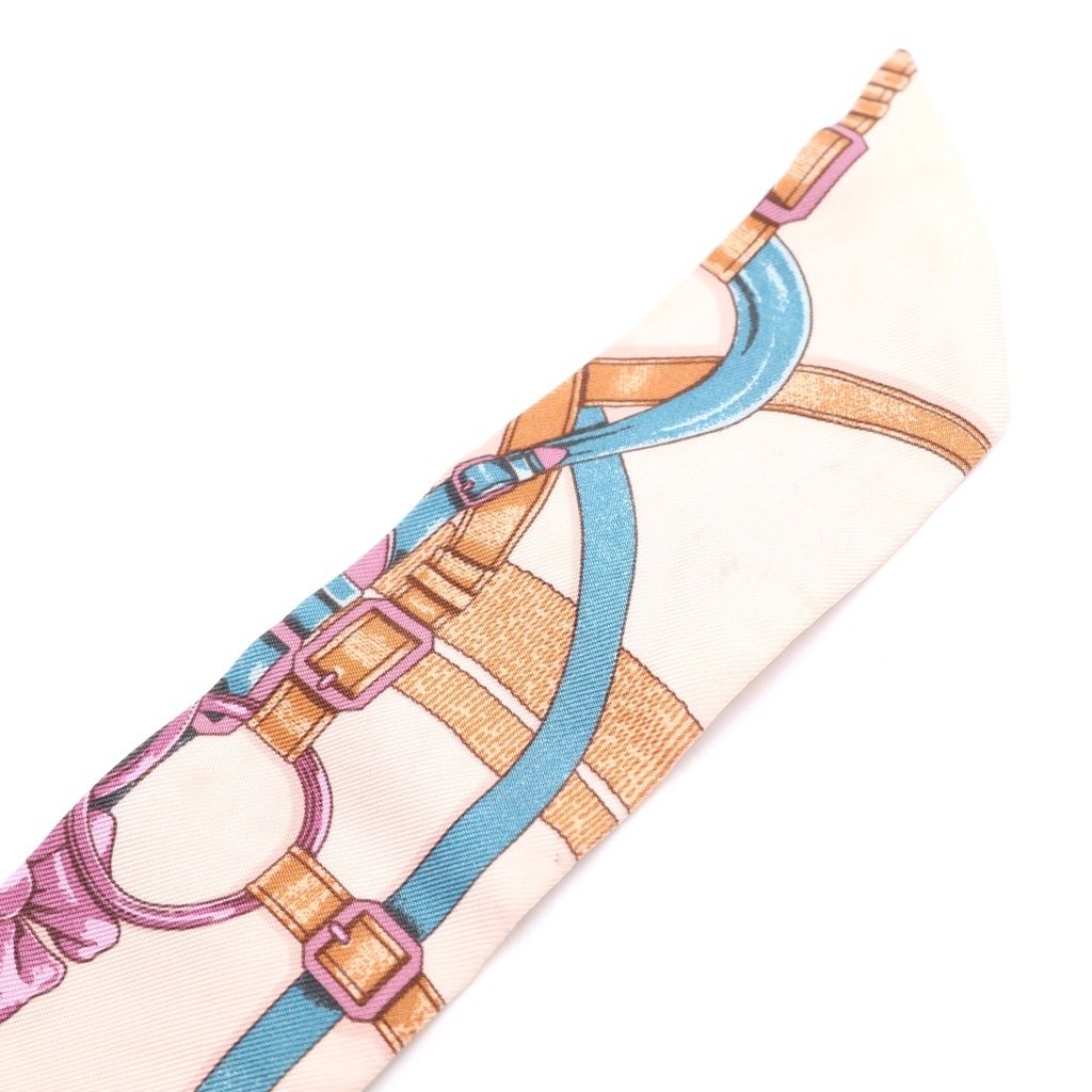 【美品】エルメス ツイリー 大調教術 GRAND MANEGE HERMES (エルメス) GRAND MANEGE ツイリー スカーフ ピンク系 マルチ