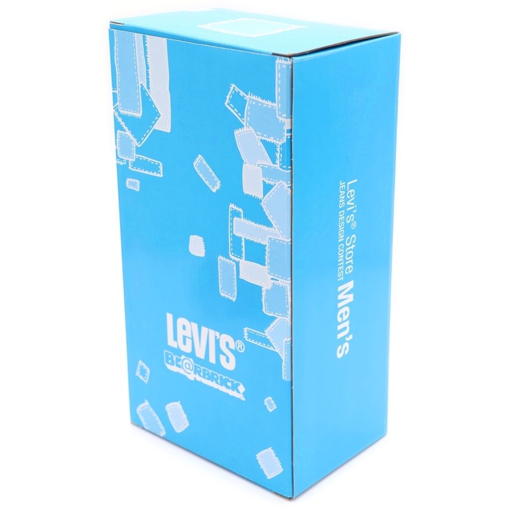 MEDICOM TOY メディコムトイ BE@RBRICK Levi's Store JEANS DESIGN CONTEST Men's 400% ベアブリック ストア ジーンズデザインコンテスト メンズ フィギュア 人形 ホワイト/インディゴ MEDICOM TOY (メディコムトイ) BE@RBRICK Levi's Store JEANS DESIGN