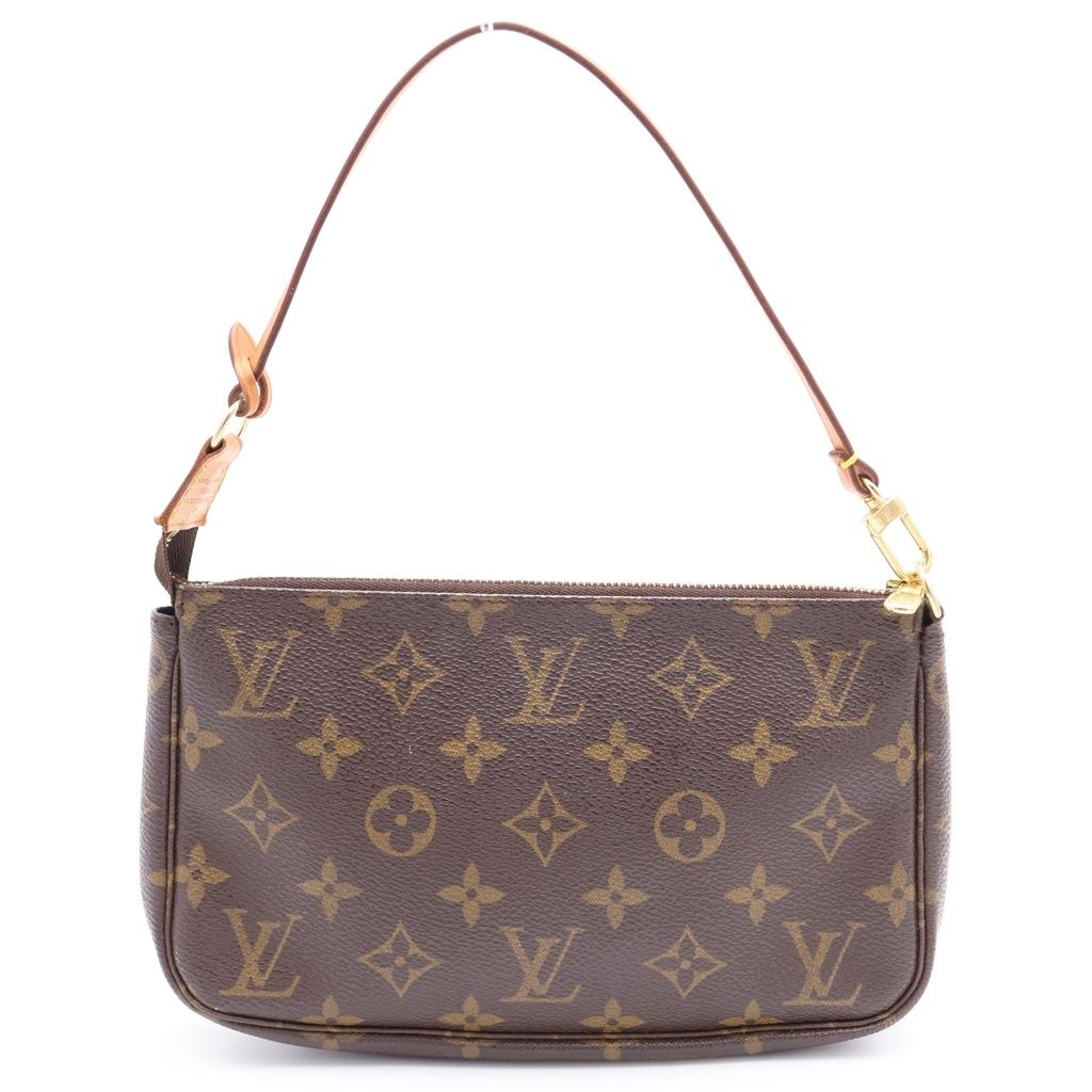 ルイヴィトン モノグラム ポシェット アクセソワール ハンドバッグ ブラウン LOUIS VUITTON (ルイヴィトン) モノグラム ポシェットアクセソワール