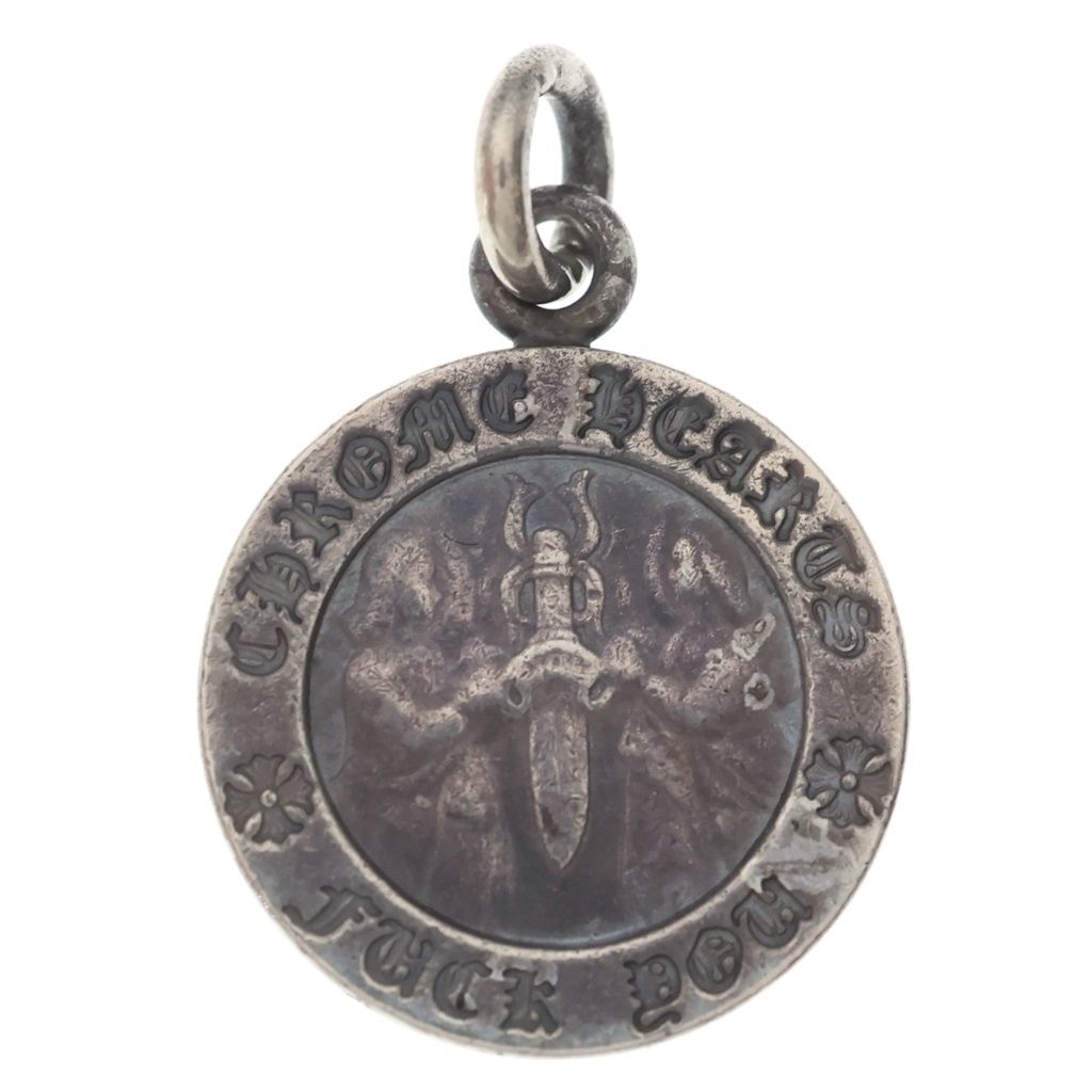 CHROME HEARTS (クロムハーツ) CHRM ANGL MDL V1 エンジェルメダルチャーム ペンダントトップ シルバー BCA229