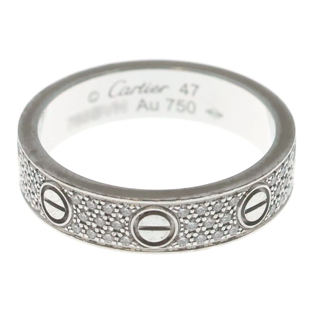 Cartier (カルティエ) ラブリング フルダイヤ Au750 K18WG リング 指輪 