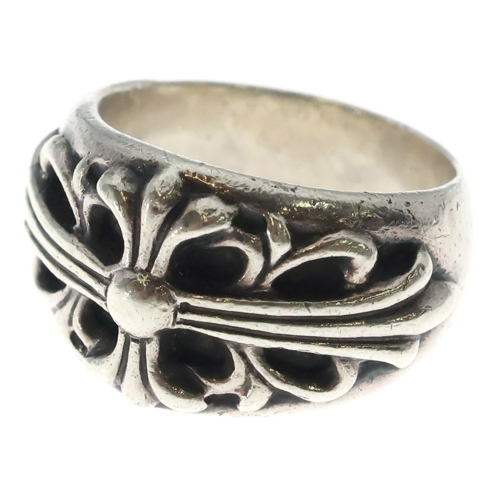 CHROME HEARTS (クロムハーツ) FLRL CRS フローラルクロス リング シルバー BCA346
