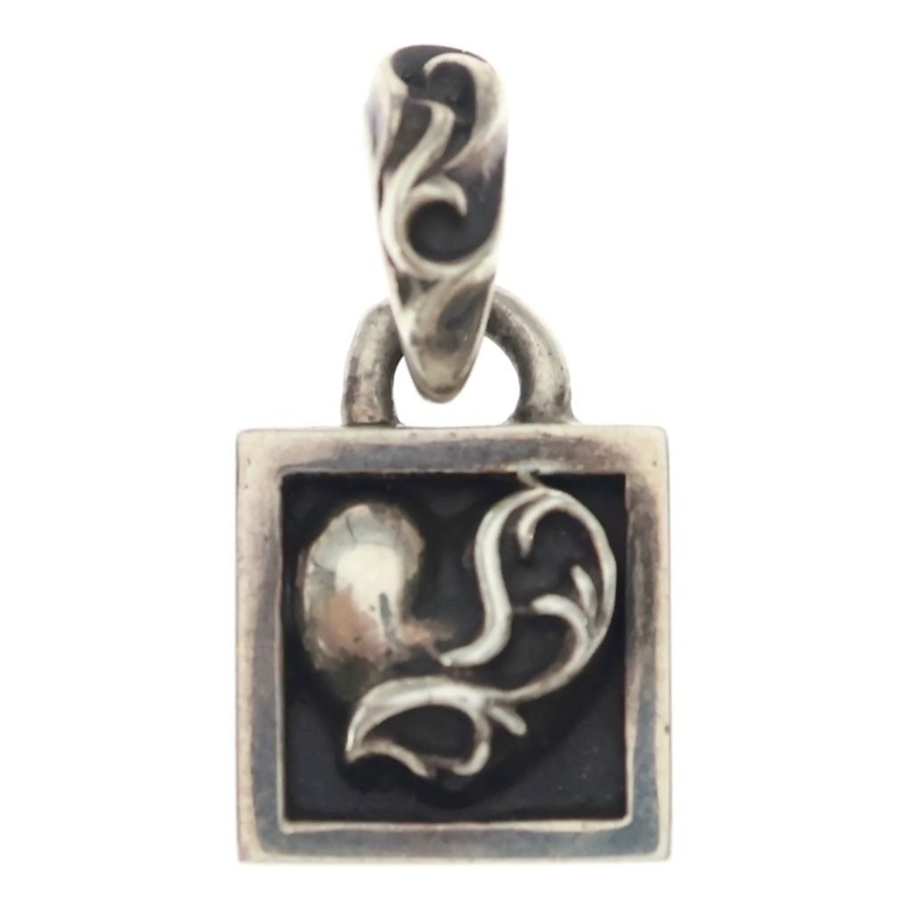 CHROME HEARTS (クロムハーツ) FRAMED HEART フレームドハート チャーム ペンダントトップ シルバー BCA273