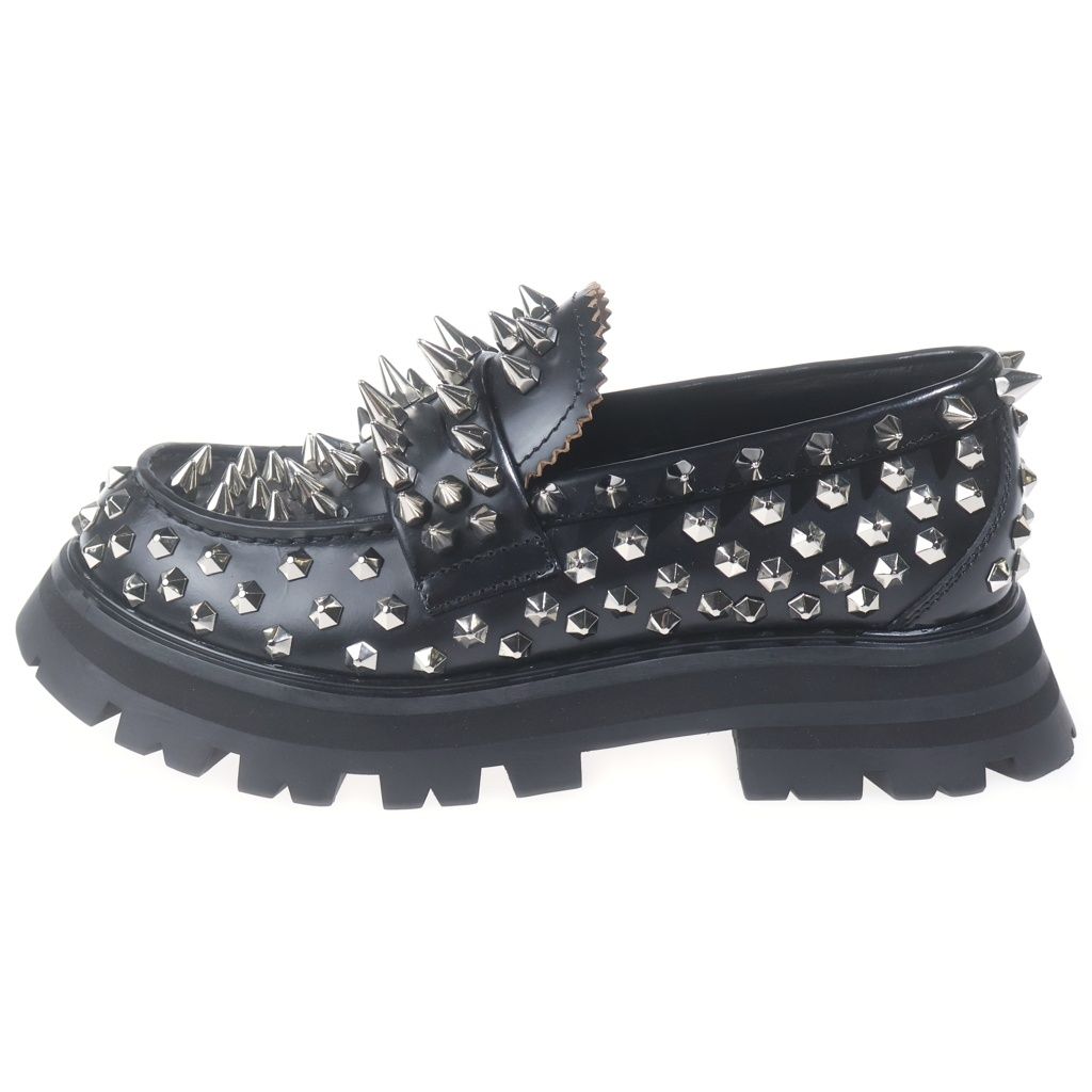 美品　アレキサンダーマックイーン　ローファー　スタッズ　メタリック　サイズ37 Alexander McQueen (アレキサンダーマックイーン) WONDER LOAFER