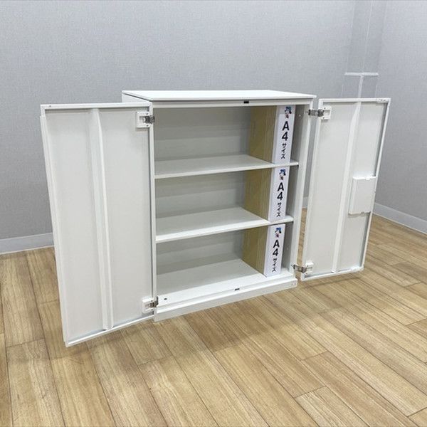 両開き書庫 レクトライン 天板付 スチールキャビネット オフィス