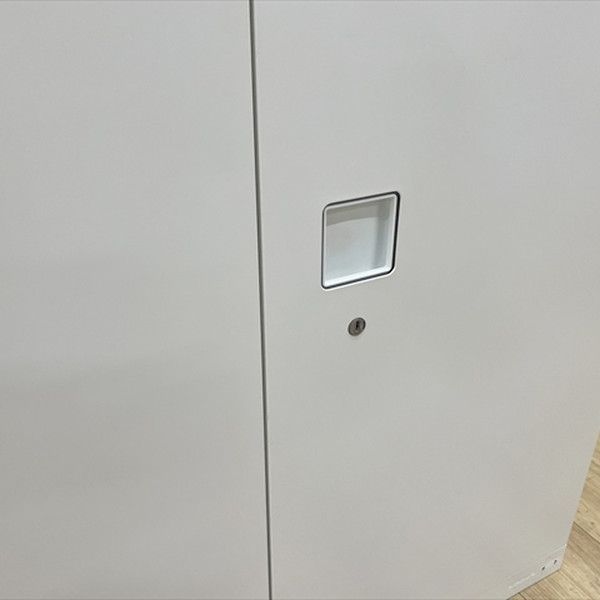 両開キャビネット 書庫 スチールキャビネット オカムラ ネオホワイト 両開き書庫 レクトライン 天板付 スチールキャビネット オフィス