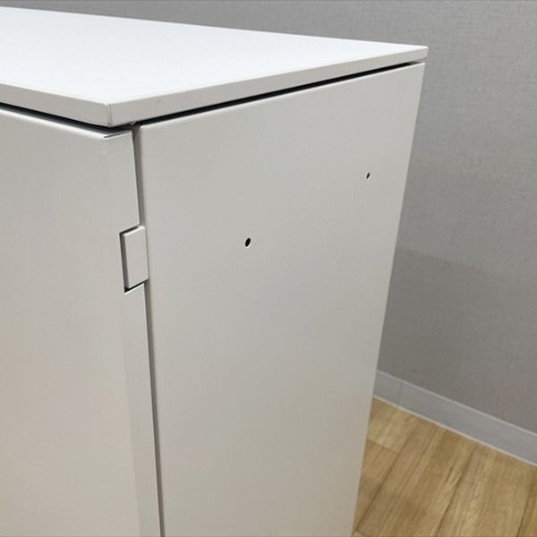 両開キャビネット 書庫 スチールキャビネット オカムラ ネオホワイト 両開き書庫 レクトライン 天板付 スチールキャビネット オフィス