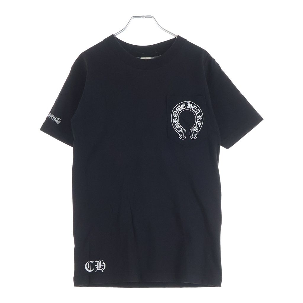 CHROME HEARTS (クロムハーツ) CHプラスプリント ポケット半袖Tシャツ