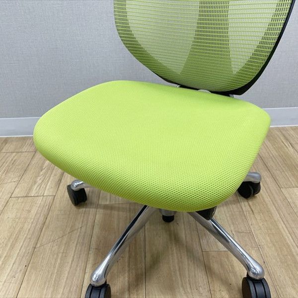 サブリナチェア ハイバック 肘無 オフィスデスク オカムラ ライム
