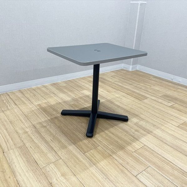 ミーティングテーブル 会議机 完成品 ライブス 単柱脚 天板固定タイプ W750 D600 オカムラ ブラック