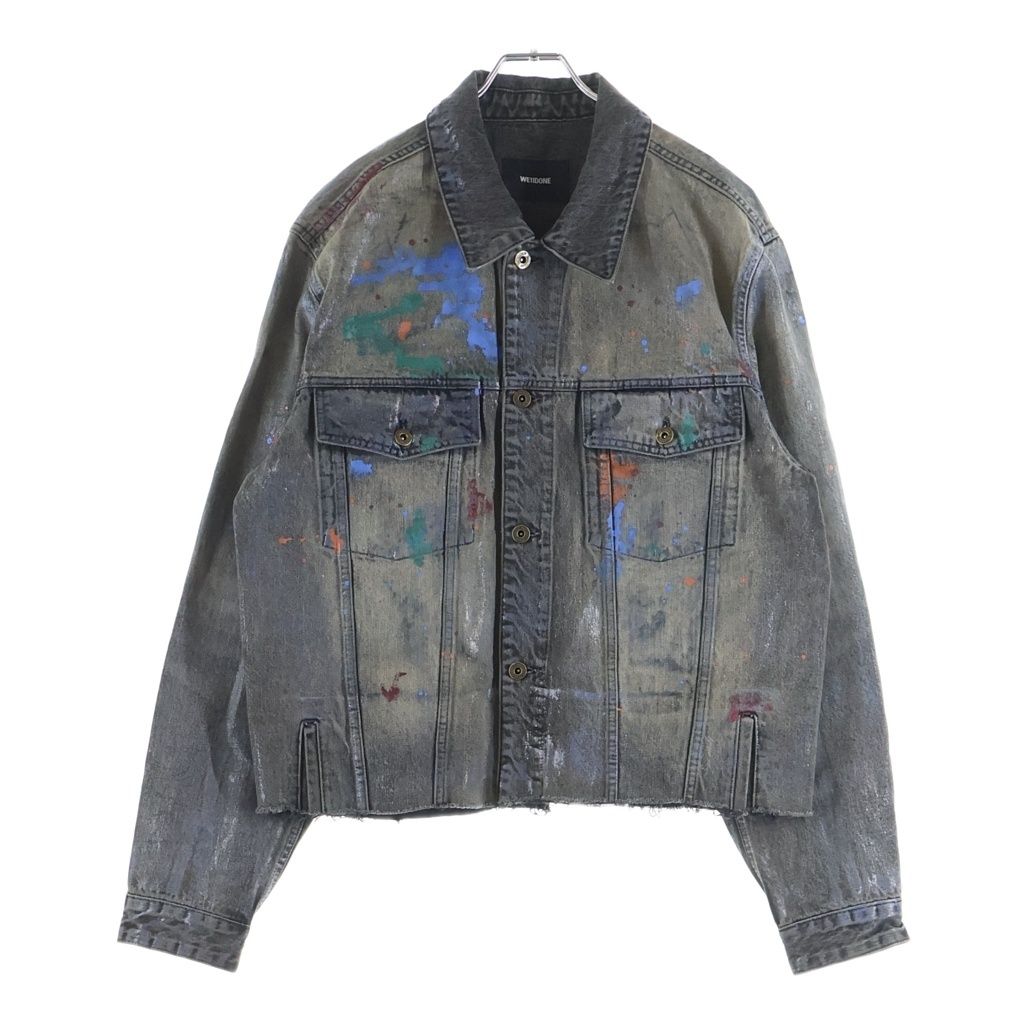 we11done ウェルダン ジャケット we11done (ウェルダン) BLACK GLOSS COATED PAINTED JACKET