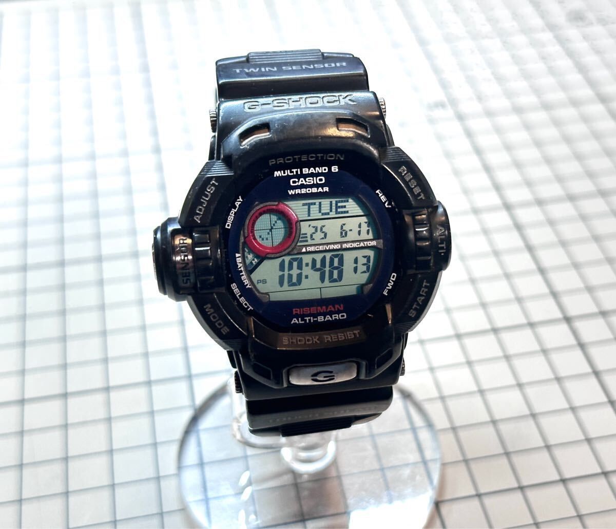 希少 カシオ CASIO G-SHOCK RISEMAN ライズマン 電波 タフソーラー 裏