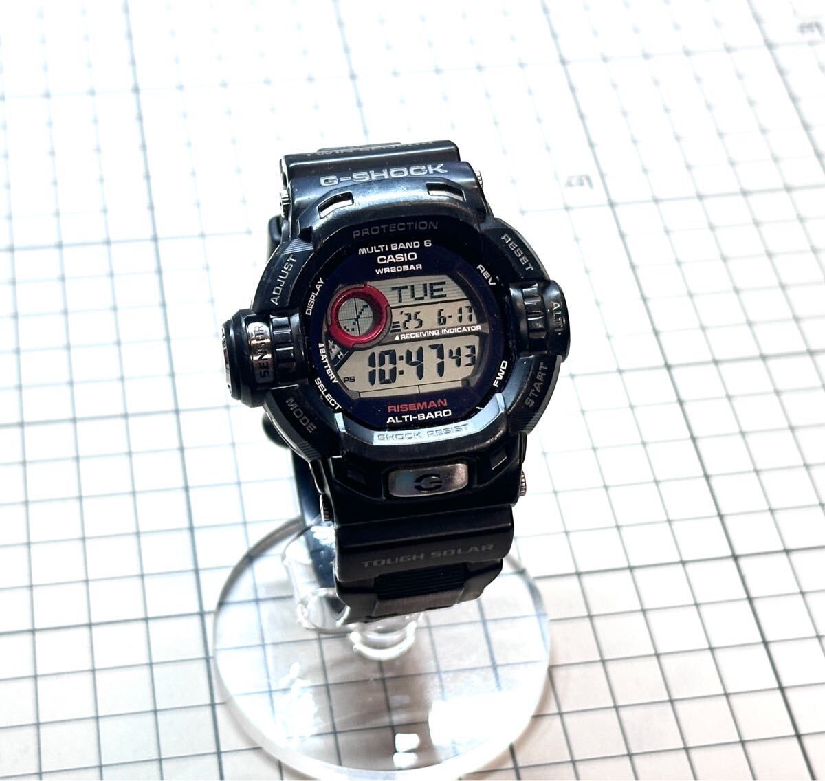 希少 カシオ CASIO G-SHOCK RISEMAN ライズマン 電波 タフソーラー 裏