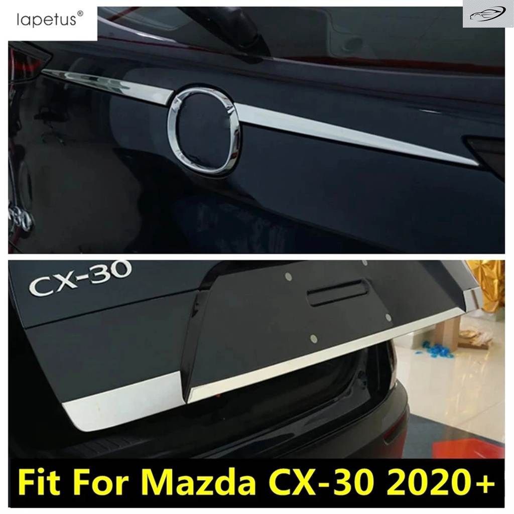 マツダ CX-30 2020 - 2025 車用リア トランク テールゲートドアストリップ 装飾 カバー トリム ステンレス エクステリア