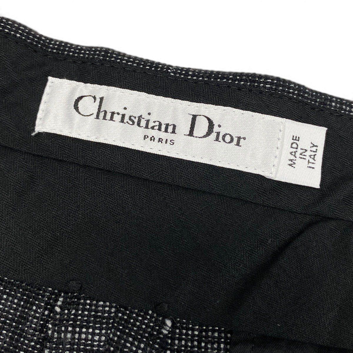 Eg23 【極美品】Christian Dior ショートパンツ コットンリネン