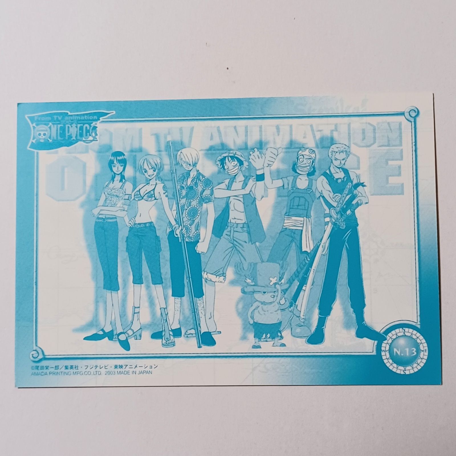 N.13 ウソップ （ ワンピース ブロマイド ）ONE PIECE BROMIDE Usopp