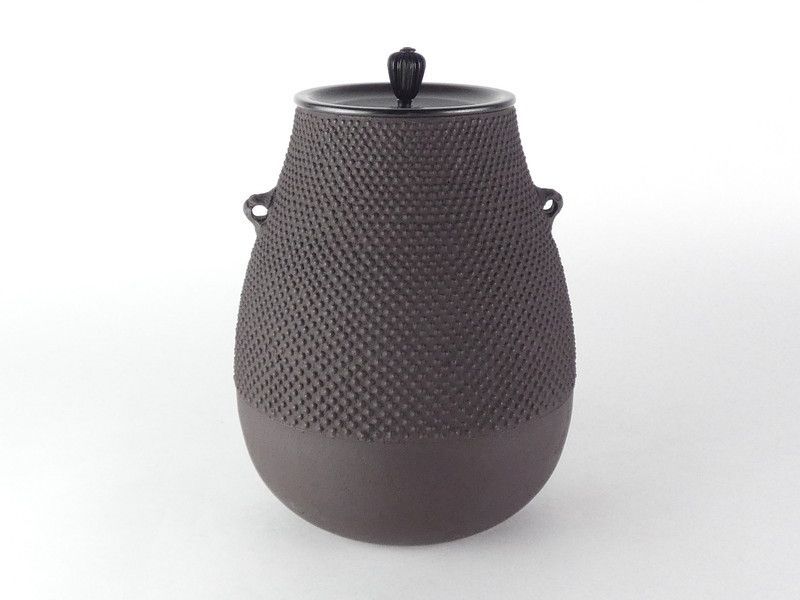 畠春斎「霰 鶴首釜」共箱 保証品 茶道具 /R262(tk4) - メルカリ