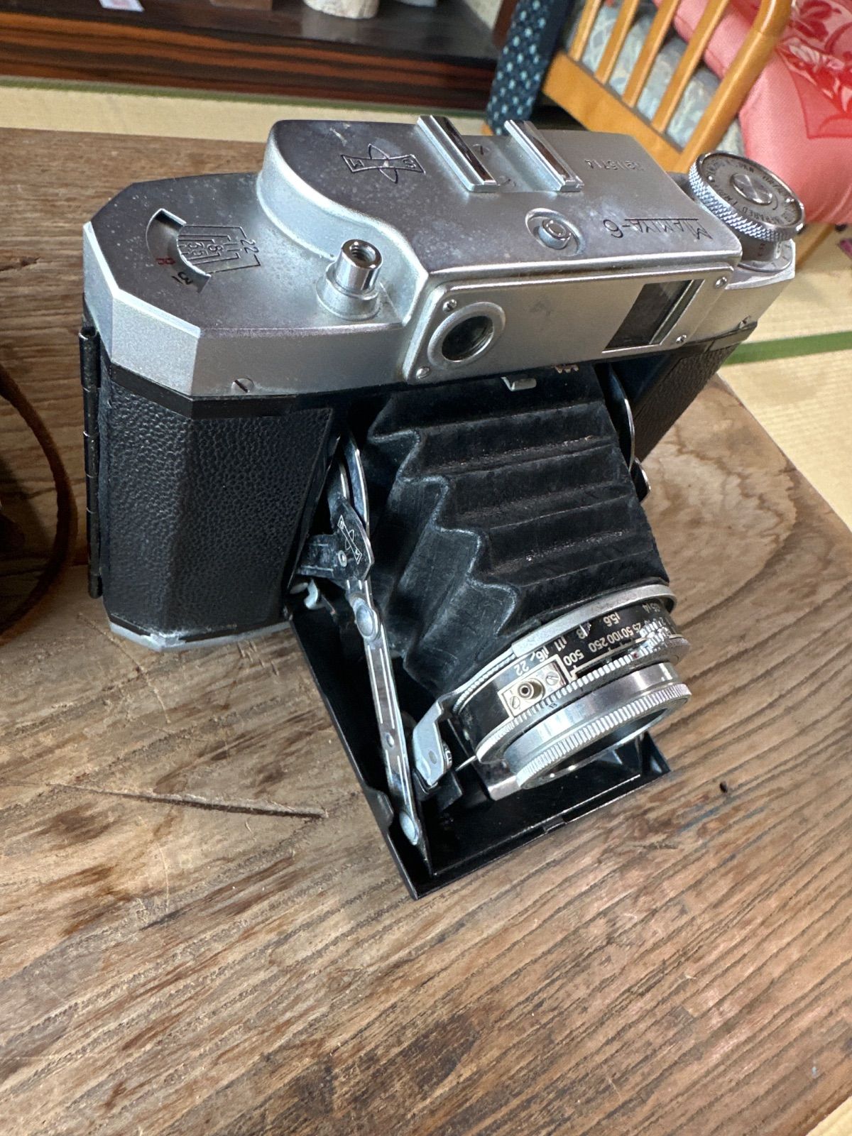 MAMIYA-6 蛇腹カメラ ブラウン 専用ケース付き フィルムカメラ