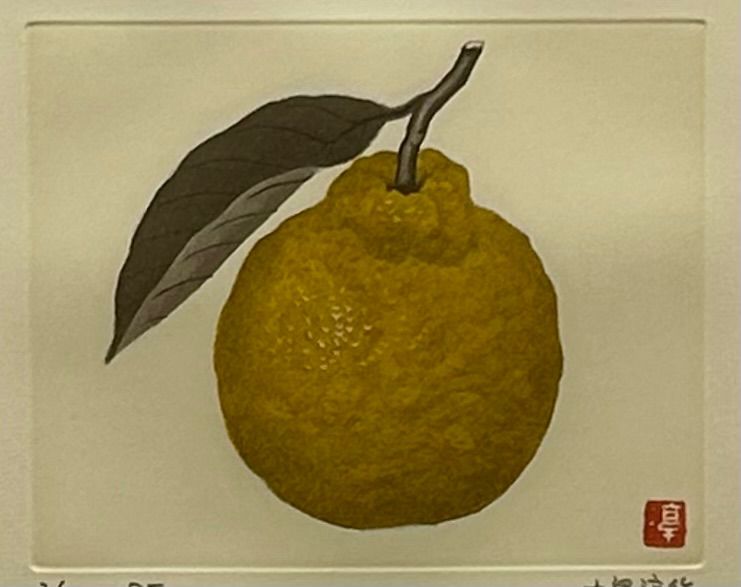 【額付】【真作】ゆず　小泉淳作　Junsaku Koizumi　銅版画 作家直筆サイン　版画　限定版画　こいずみじゅんさく