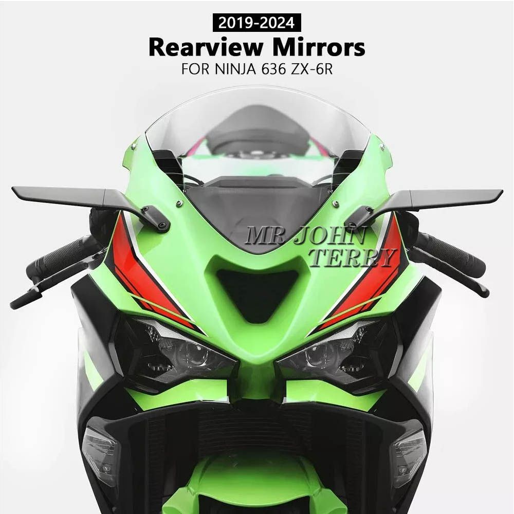 カワサキ Ninja 636 ZX-6R 用 バックミラーキット 2019-2024