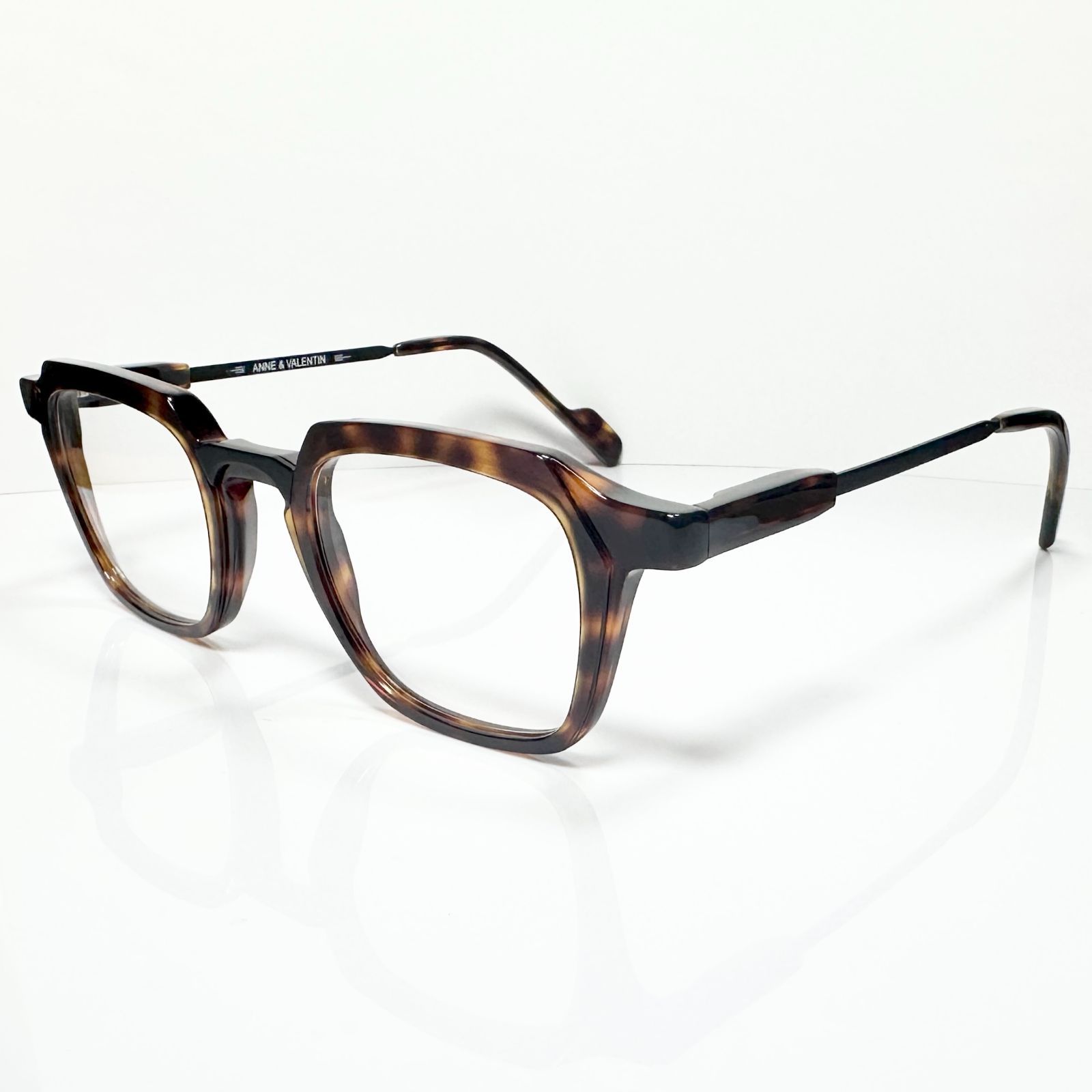 ANNE ET VALENTIN 新品・純正ケース付き HENRI 8C22 Frame France メガネ アンバレンタイン FRAME FRANCE フランス製 クラウンパント