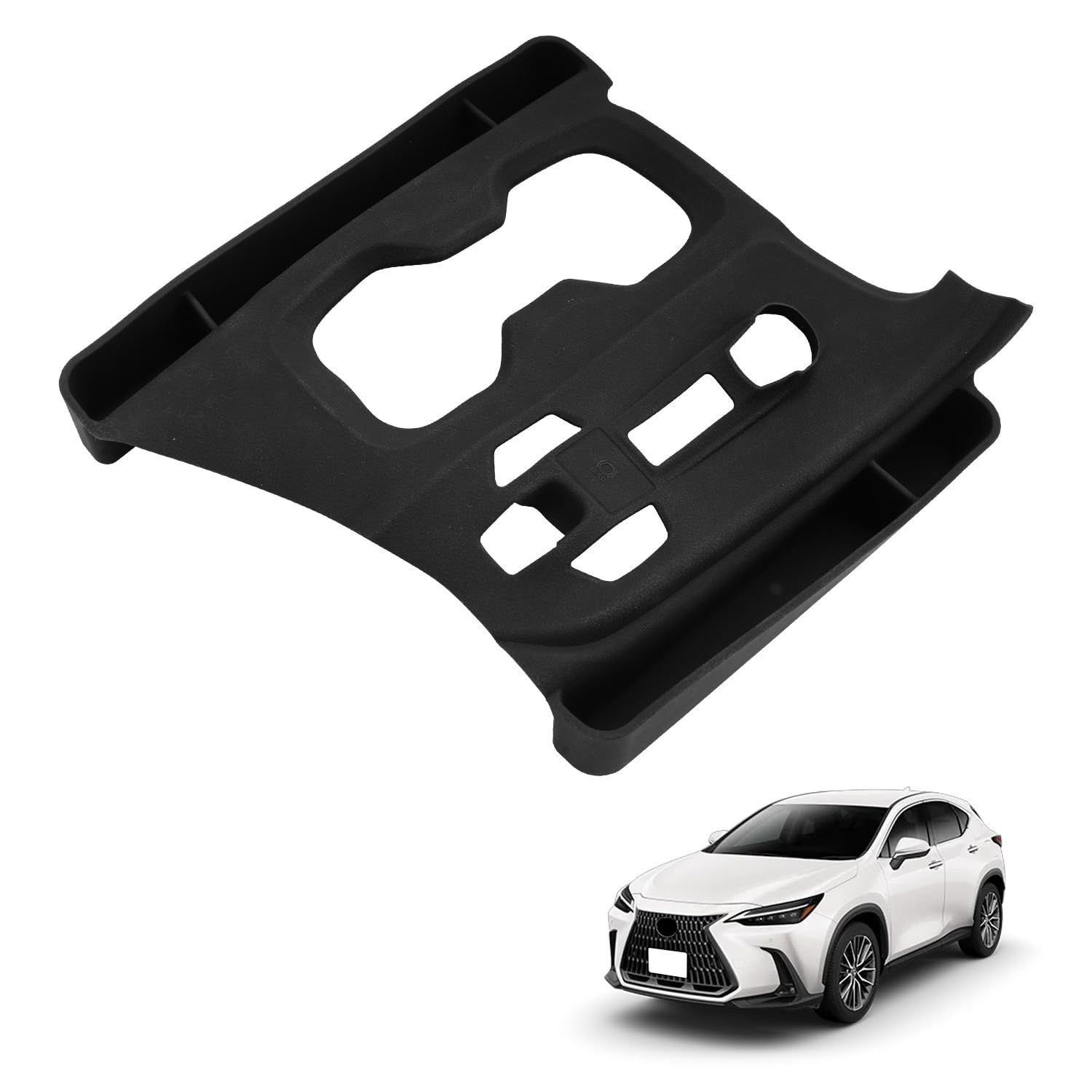 HUAHAO レクサスnx 20系 専用コンソールトレイ 滑り止めマット lexus nx コンソールボックス 隙間収納 車用収納ボックス 小物入れ キズ・汚れ防止 カスタムパーツ 整理整頓 お手入れ・取付簡単 レクサスnx 20系 カーアク b42856ca