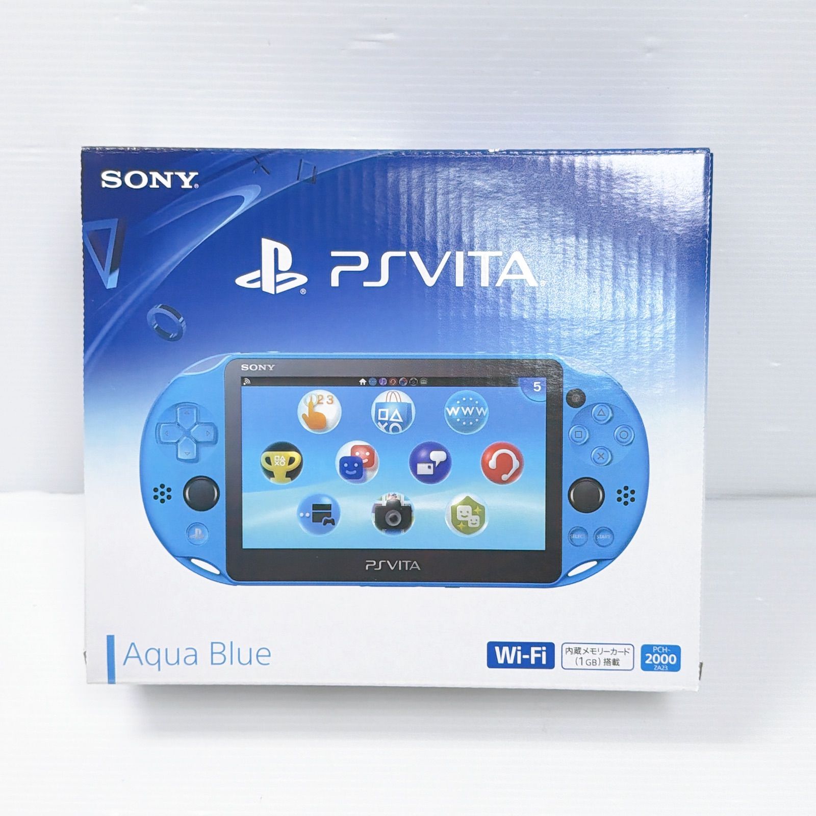 PSVITA PCH 2000 アクアブルー 良品 純正4GBメモリーカード付き
