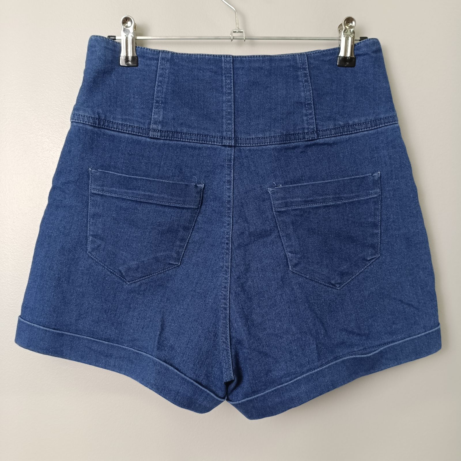 Heather ハイウエスト デニムショートパンツ ヘザー Heather ハイウエスト デニム ショートパンツ【M】ブルー／青