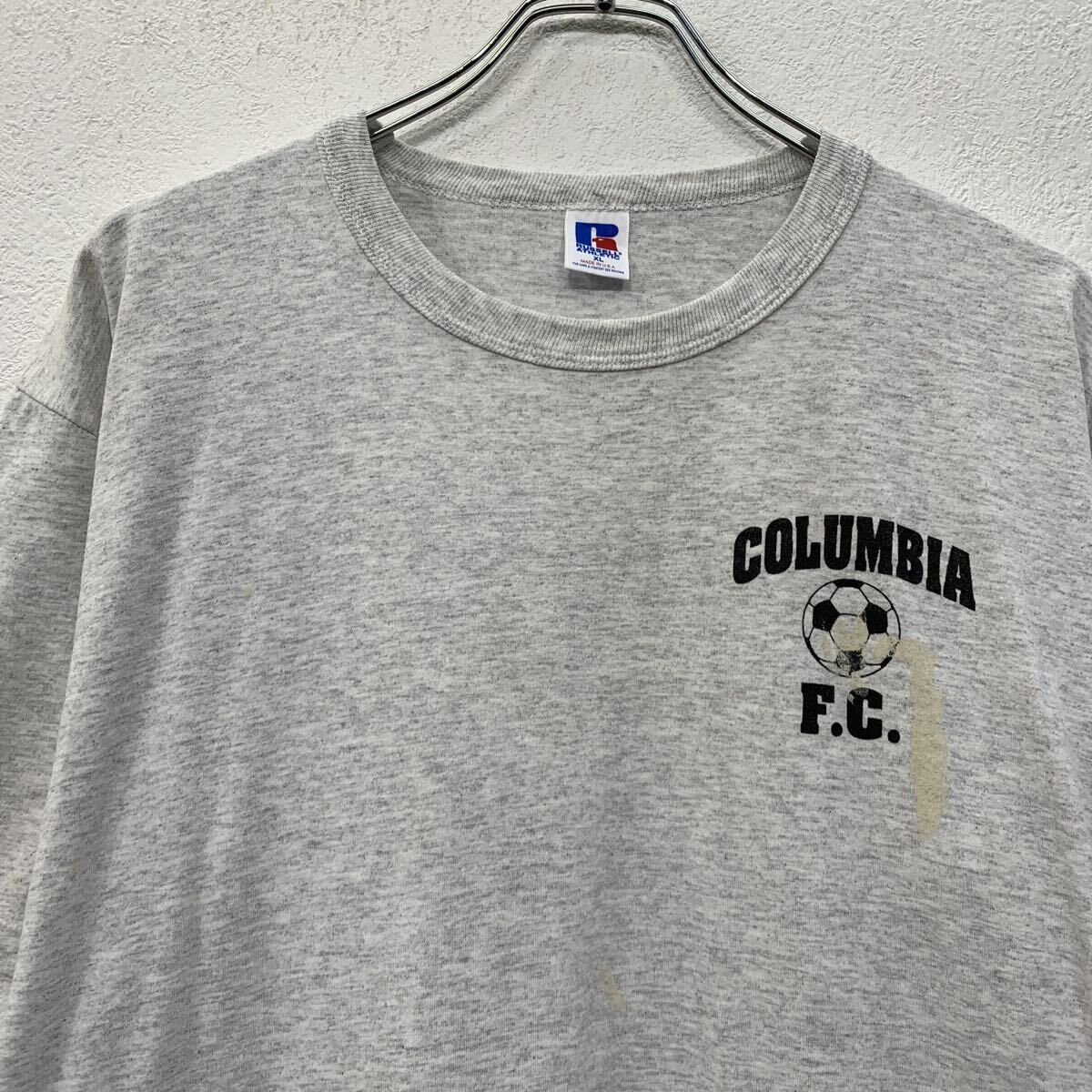 古着 80年代 ラッセル Russell 半袖 プリントTシャツ USA製 メンズS相当 ヴィンテージ /eaa549039 80s USA製 RUSSELL ATHLETIC 半袖 プリントTシャツ XL グレー ラッセル