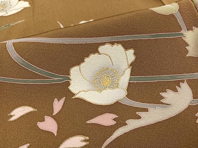 訪問着 草花文 金彩 ますいわ屋 逸品 平和屋着物○訪問着 作家物 草花文 暈し染め 金彩 正絹 逸品