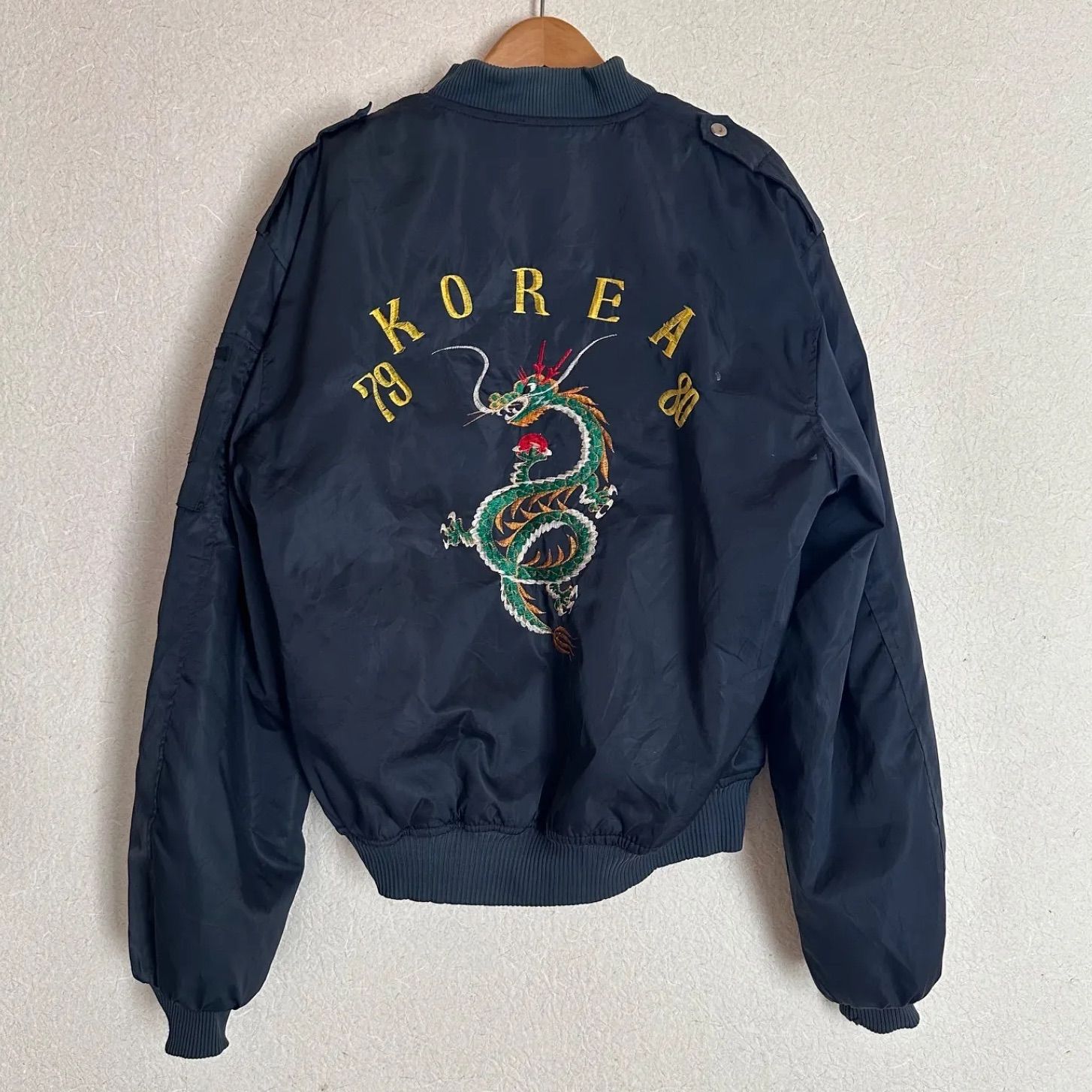 60s 70s special vintage unknown korea souvenir jacket tour jacket “コリジャン”